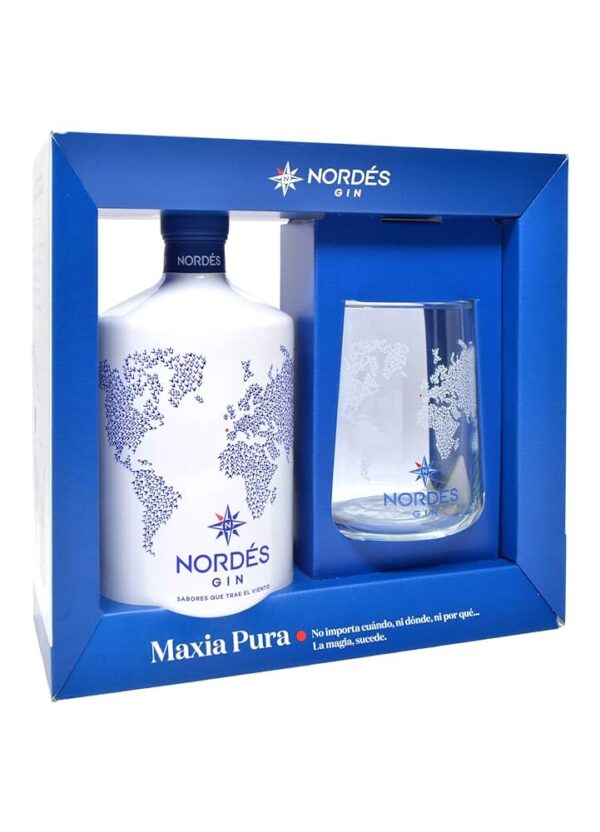 ginebra nordes + vaso 70 cl
